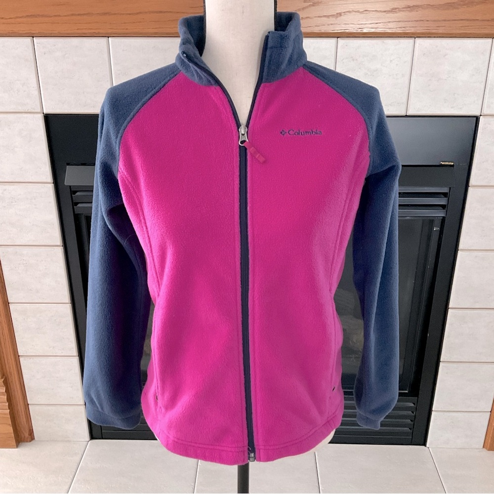 Columbia Full Front Zip Jacket, Girls Sz L(14/16)